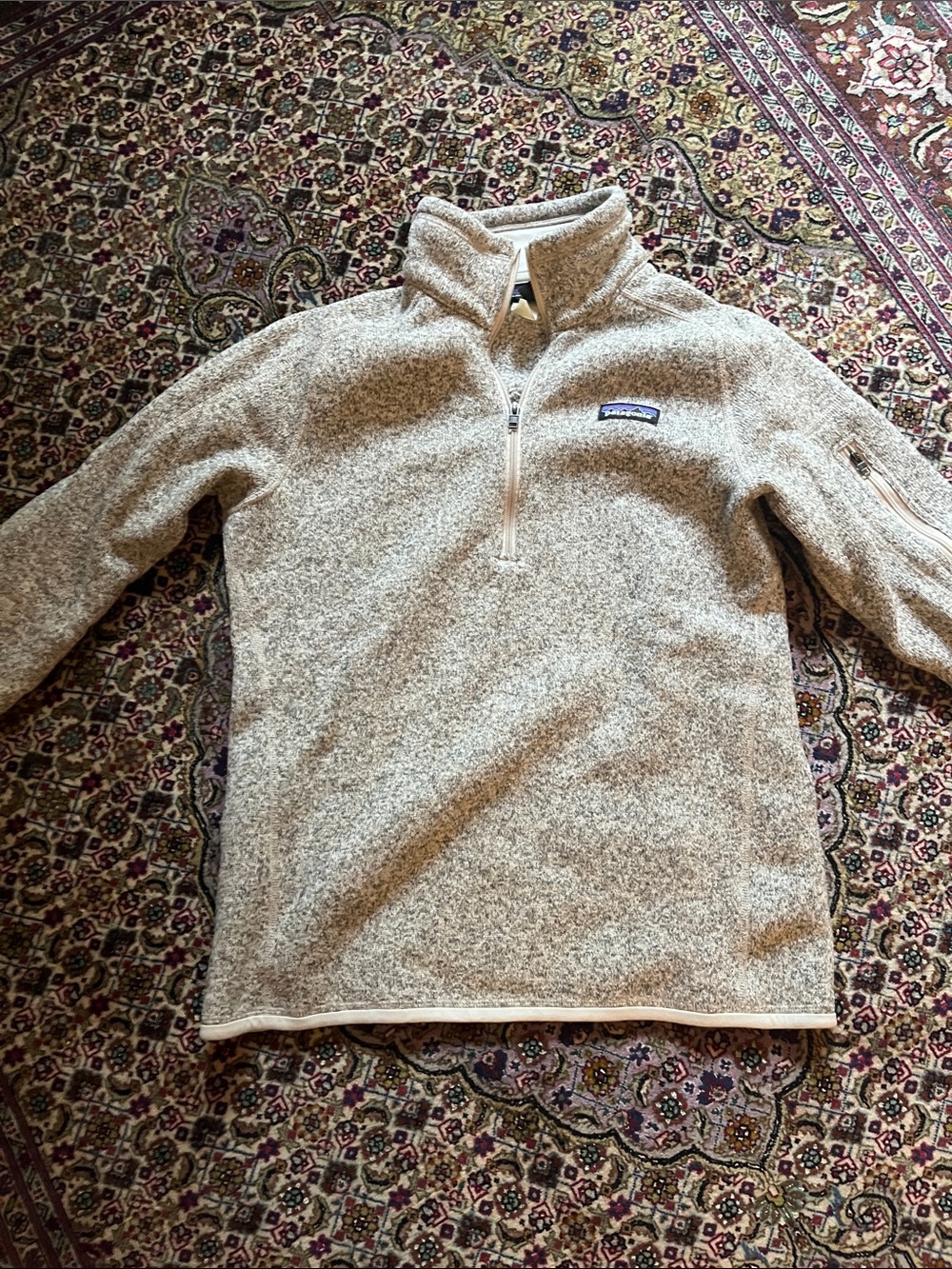 Patagonia Women’s Better SweaterQuarter-Zip Fleece Pullover - Light Oatmeal